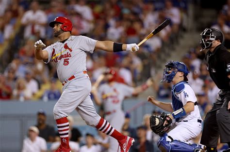 St. Louis Cardinals slugger Albert Pujols hits career .